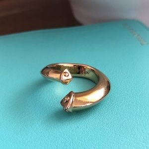 Authentic Louis Vuitton costume jewelry gold ring